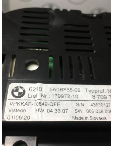 Compteur BMW SERIE 1 F40 