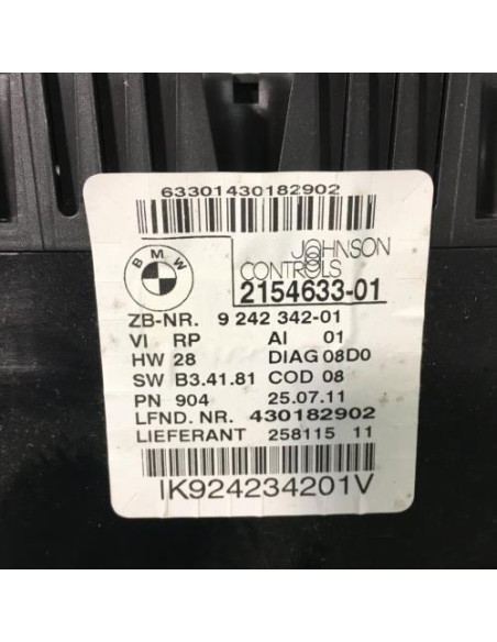 Compteur BMW SERIE 3 E90 PHASE 2 Essence