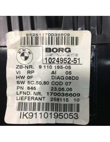 Compteur BMW SERIE 1 E87 PHASE 1 Diesel