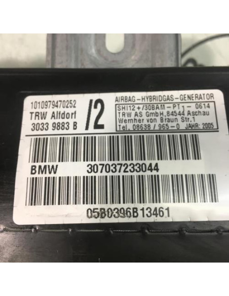 Air bag lateral gauche BMW SERIE 3 E46 COUPE PHASE 2 Diesel