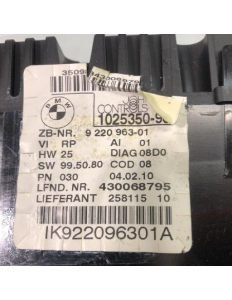 Compteur BMW SERIE 3 E91 TOURING PHASE 2 BREAK Diesel