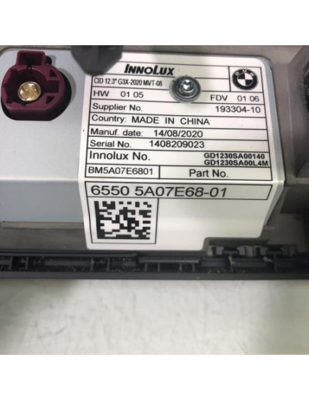 Ecran GPS BMW SERIE 5 F90 PHASE 2 Essence