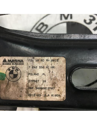 Leve vitre electrique arriere droit BMW SERIE 1 F20 PHASE 1 Diesel