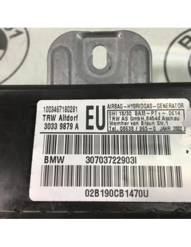 Air bag lateral gauche BMW SERIE 3 E46 PHASE 2 