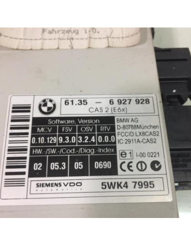 Calculateur BMW SERIE 5 E60 PHASE 1 
