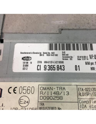 Autoradio d'origine BMW SERIE 2 F22 COUPE PHASE 1 Essence