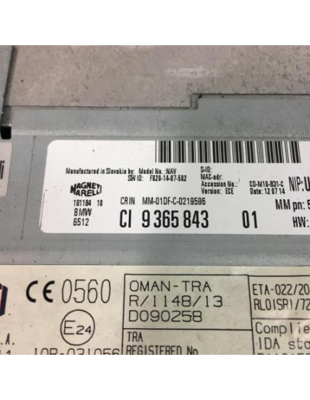 Autoradio d'origine BMW SERIE 2 F22 COUPE PHASE 1 Essence