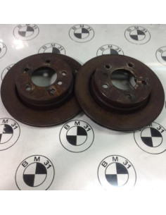Paire de disques arriere (freinage) BMW SERIE 3 E46 COMPACT PHASE 2 Diesel