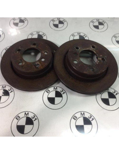 Paire de disques arriere (freinage) BMW SERIE 3 E46 COMPACT PHASE 2 Diesel