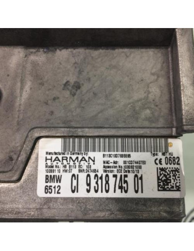 Autoradio d'origine BMW SERIE 1 F20 PHASE 1 Diesel