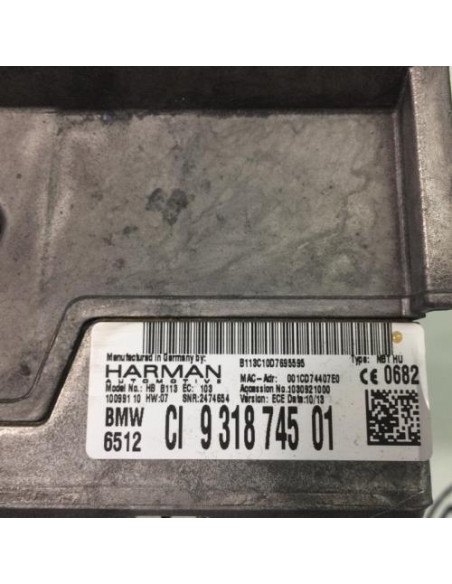 Autoradio d'origine BMW SERIE 1 F20 PHASE 1 Diesel