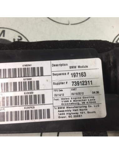 Support radiateur BMW X3 F25 PHASE 1 Diesel