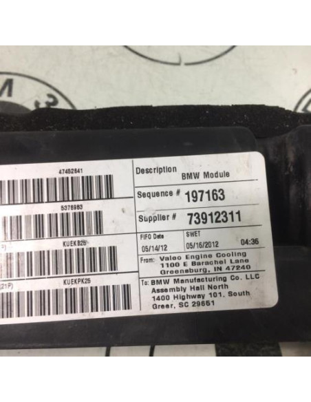 Support radiateur BMW X3 F25 PHASE 1 Diesel