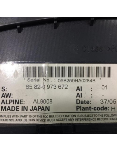 Ecran GPS BMW SERIE 3 E90 PHASE 1 