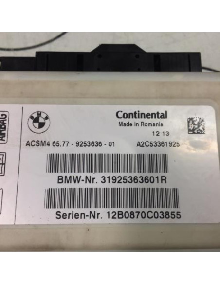 Boitier air bag BMW X3 F25 PHASE 1 Diesel