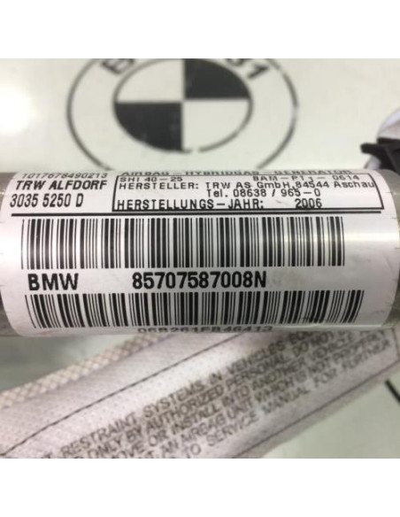 Air bag rideau droit BMW SERIE 1 E87 PHASE 1 