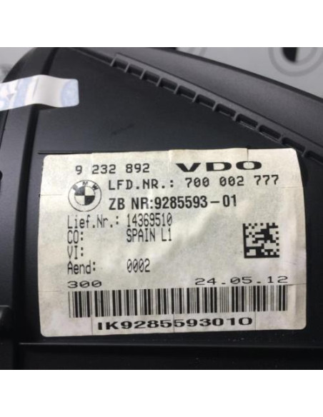 Compteur BMW SERIE 1 F20 PHASE 1 Diesel
