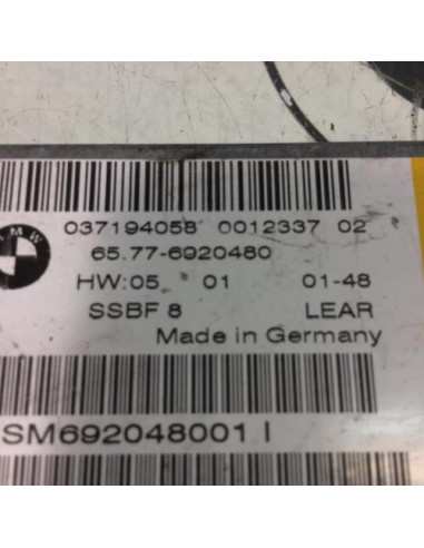 Boitier air bag BMW SERIE 7 E65 PHASE 1 
