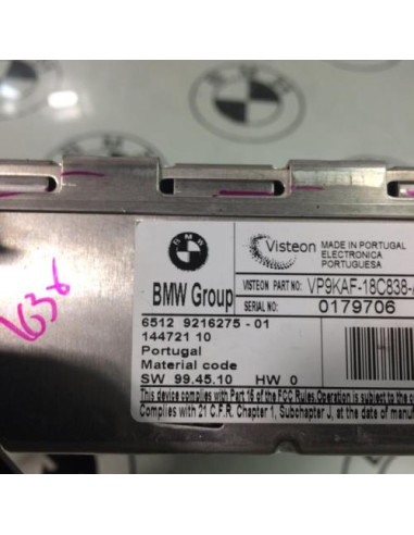 Autoradio d'origine BMW SERIE 1 E87 PHASE 2 