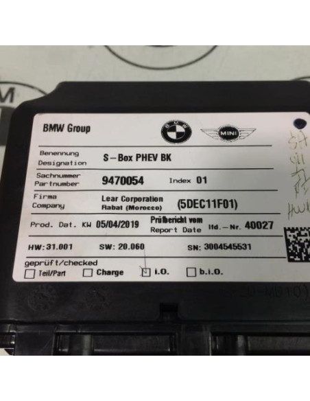 Batterie BMW SERIE 3 G20 