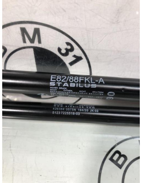 Verin de capot BMW SERIE 1 E82 COUPE 