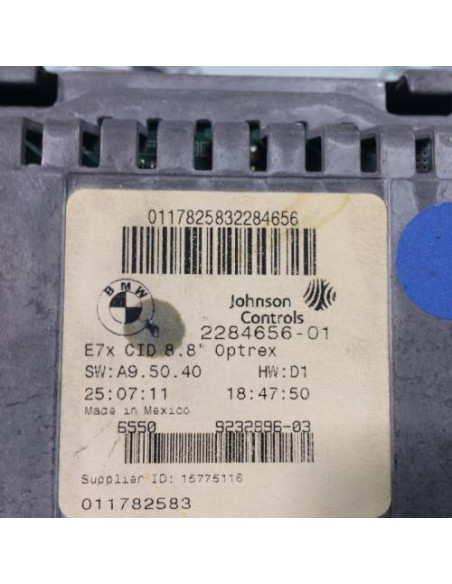 Ecran GPS BMW X6 E71 PHASE 2 Diesel