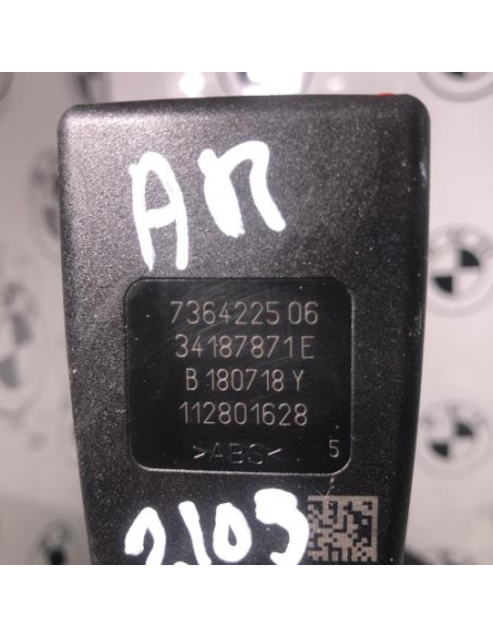 Attache ceinture arriere droit MINI MINI 3 F55 PHASE 1 Essence