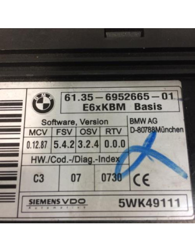 Calculateur BMW SERIE 5 E60 