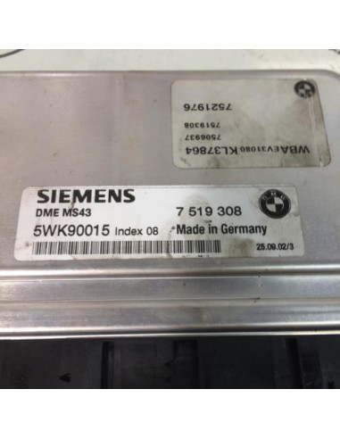 Calculateur BMW SERIE 3 E46 PHASE 2 Essence