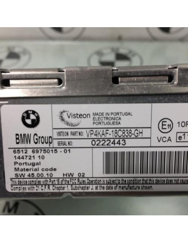 Autoradio d'origine BMW SERIE 1 E87 PHASE 1 Diesel