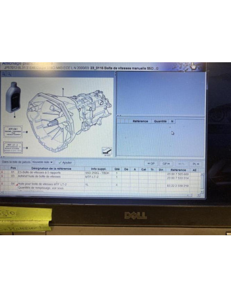Boite de vitesses BMW SERIE 3 E46 COUPE PHASE 1 