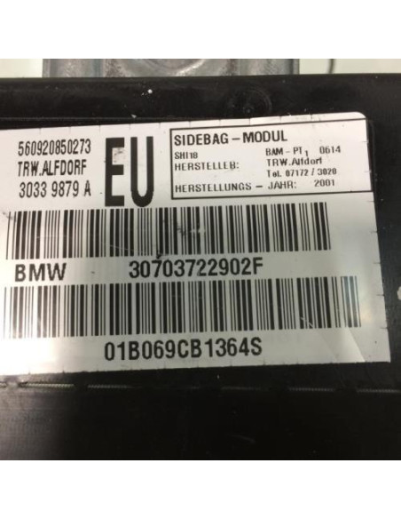 Air bag lateral gauche BMW SERIE 3 E46 PHASE 1 Essence