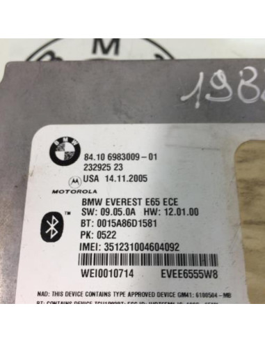 Calculateur BMW SERIE 7 E65 PHASE 2 Diesel