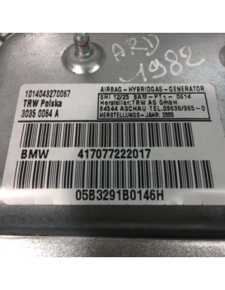 Air bag lateral droit BMW SERIE 7 E65 PHASE 2 Diesel