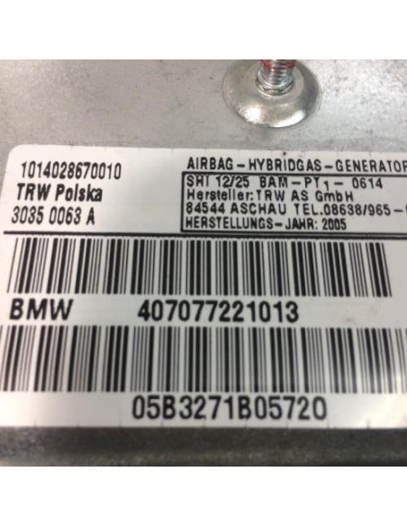 Air bag lateral gauche BMW SERIE 7 E65 PHASE 2 Diesel