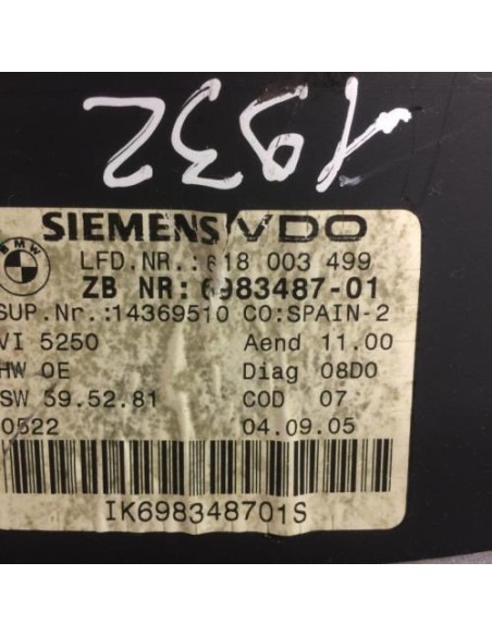 Compteur BMW SERIE 3 E90 PHASE 1 Diesel