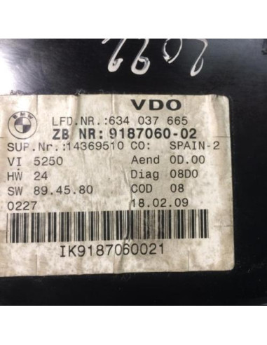 Compteur BMW SERIE 3 E90 PHASE 2 Diesel