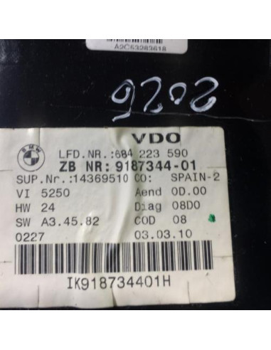 Compteur BMW SERIE 3 E90 PHASE 2 Diesel