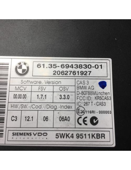 Calculateur BMW SERIE 3 E90 PHASE 1 Essence