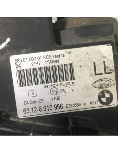 Optique avant principal droit (feux)(phare) BMW SERIE 3 E46 TOURING PHASE 1 BREAK Diesel