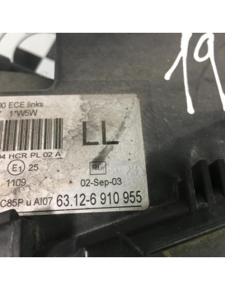 Optique avant principal gauche (feux)(phare) BMW SERIE 3 E46 TOURING PHASE 1 BREAK Diesel