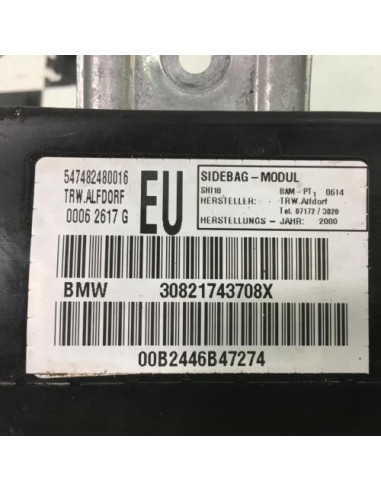 Air bag lateral gauche BMW SERIE 3 E46 PHASE 1 Diesel