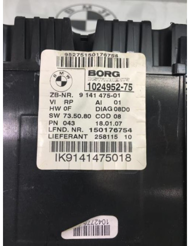 Compteur BMW SERIE 1 E87 PHASE 2 