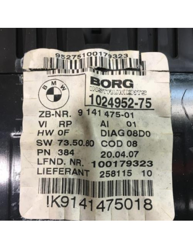 Compteur BMW SERIE 1 E81 Diesel