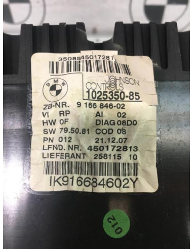Compteur BMW SERIE 3 E90 PHASE 1 