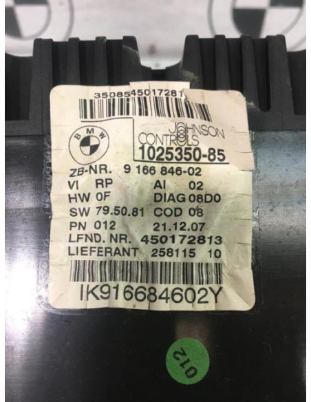 Compteur BMW SERIE 3 E90 PHASE 1 