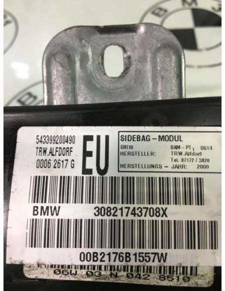 Air bag lateral gauche BMW SERIE 3 E46 PHASE 1 Diesel