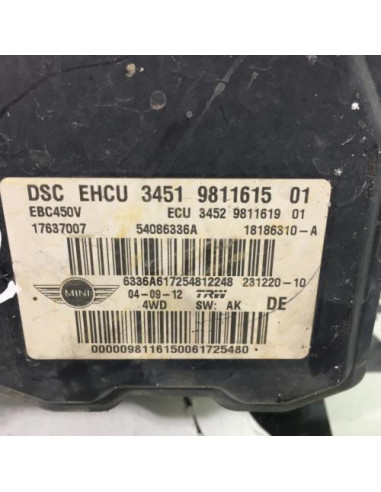 Bloc ABS (freins anti-blocage) MINI MINI 2 R60 COUNTRYMAN BREAK Diesel