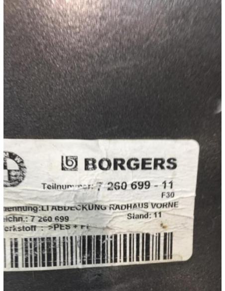 Pare boue avant gauche BMW SERIE 3 F30 PHASE 1 