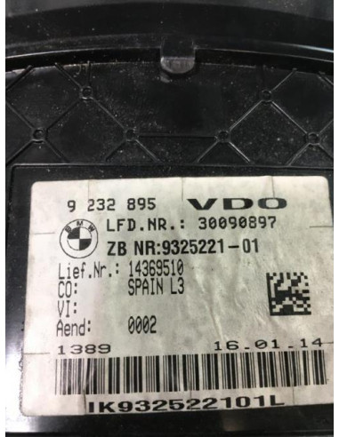 Compteur BMW SERIE 3 F30 PHASE 1 
